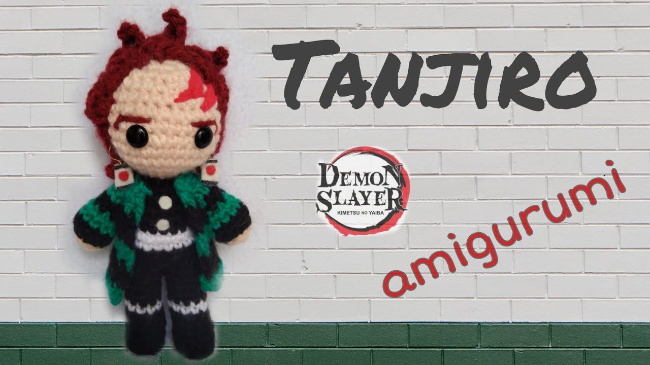 Tanjiro amigurumi Kimetsu no Yaiba tejido a crochet