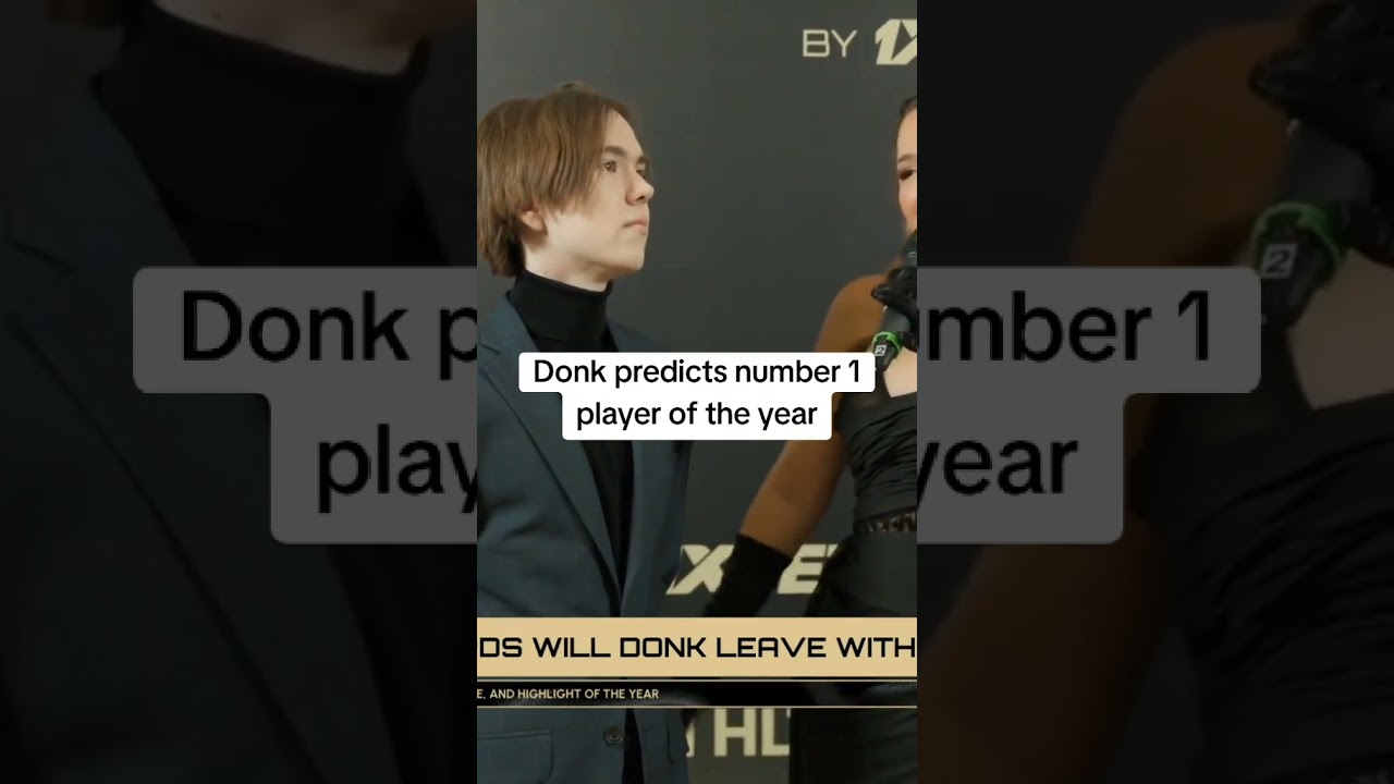 Donk predicts number1 player of the year #cs2 #interview #hltv #awards #donk #show #shorts #fyp