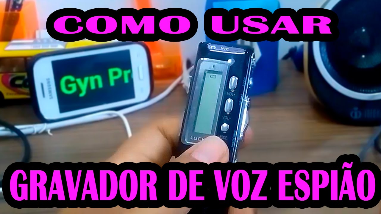Como Usar Gravador De Voz Digital Espião Lucky R 70 - L Gyn