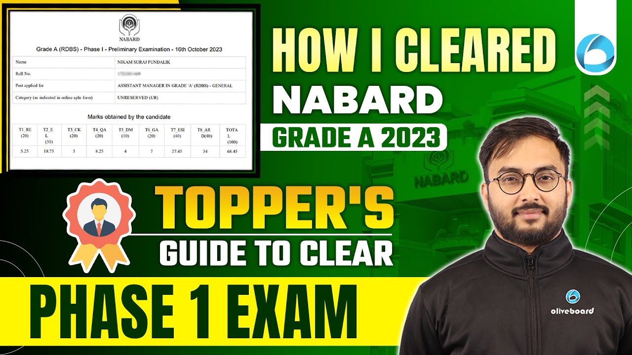 How I Cleared NABARD Grade A 2023 | Success Story | Topper's Guide for NABARD Grade A Phase 1 Exam