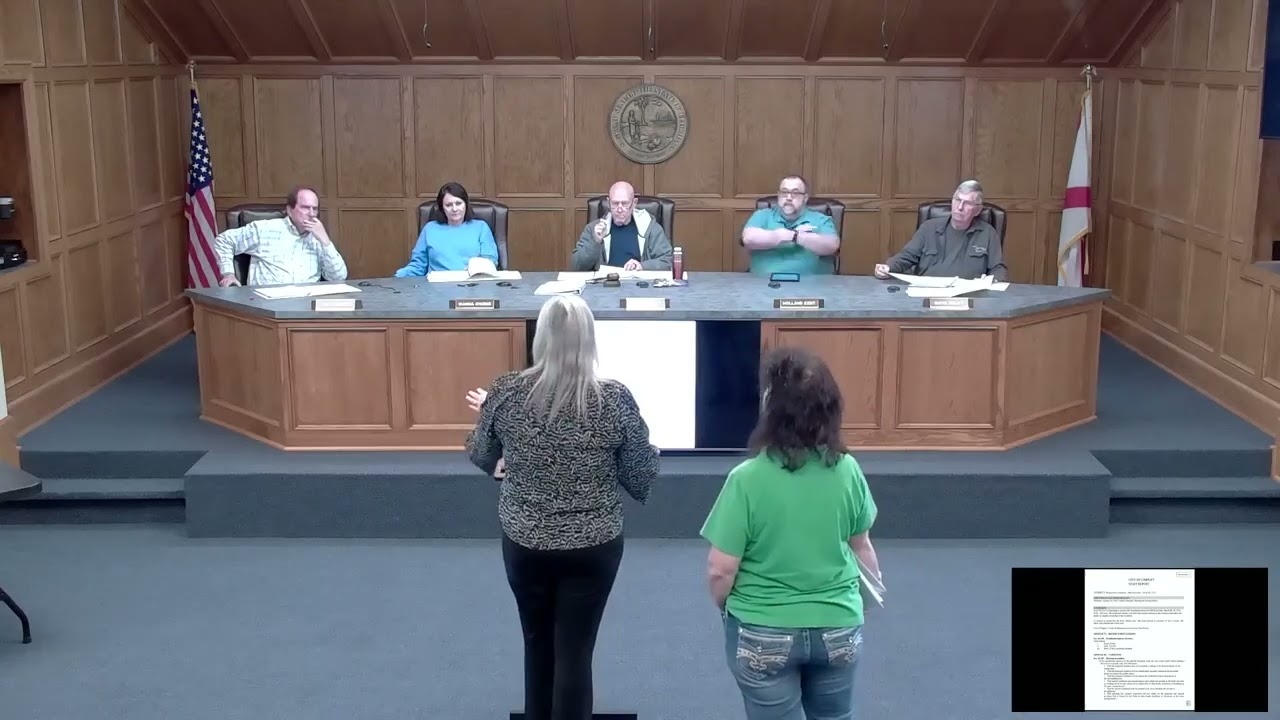 City of Chipley, Florida Planning & Zoning Commission Meeting on Thursday, January 29, 2026 (Video)