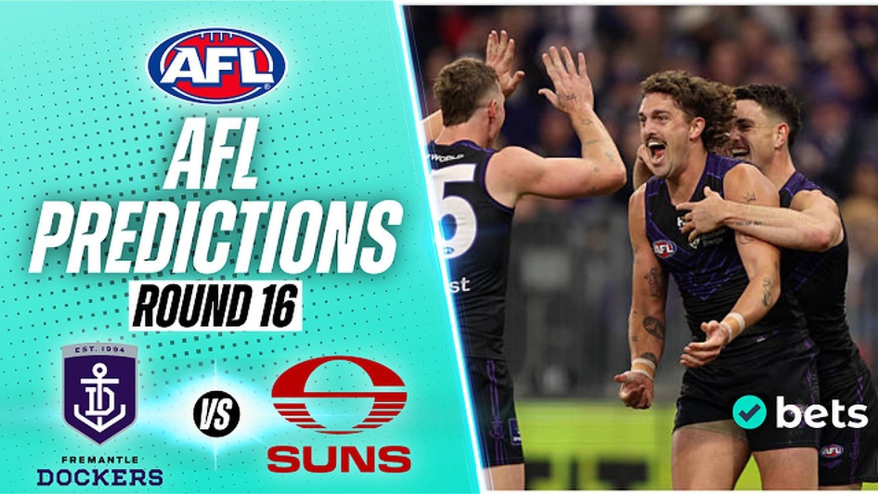 Fremantle vs Gold Coast Tips & Predictions | AFL Round 16 2026 | Dockers to Keep Rolling
