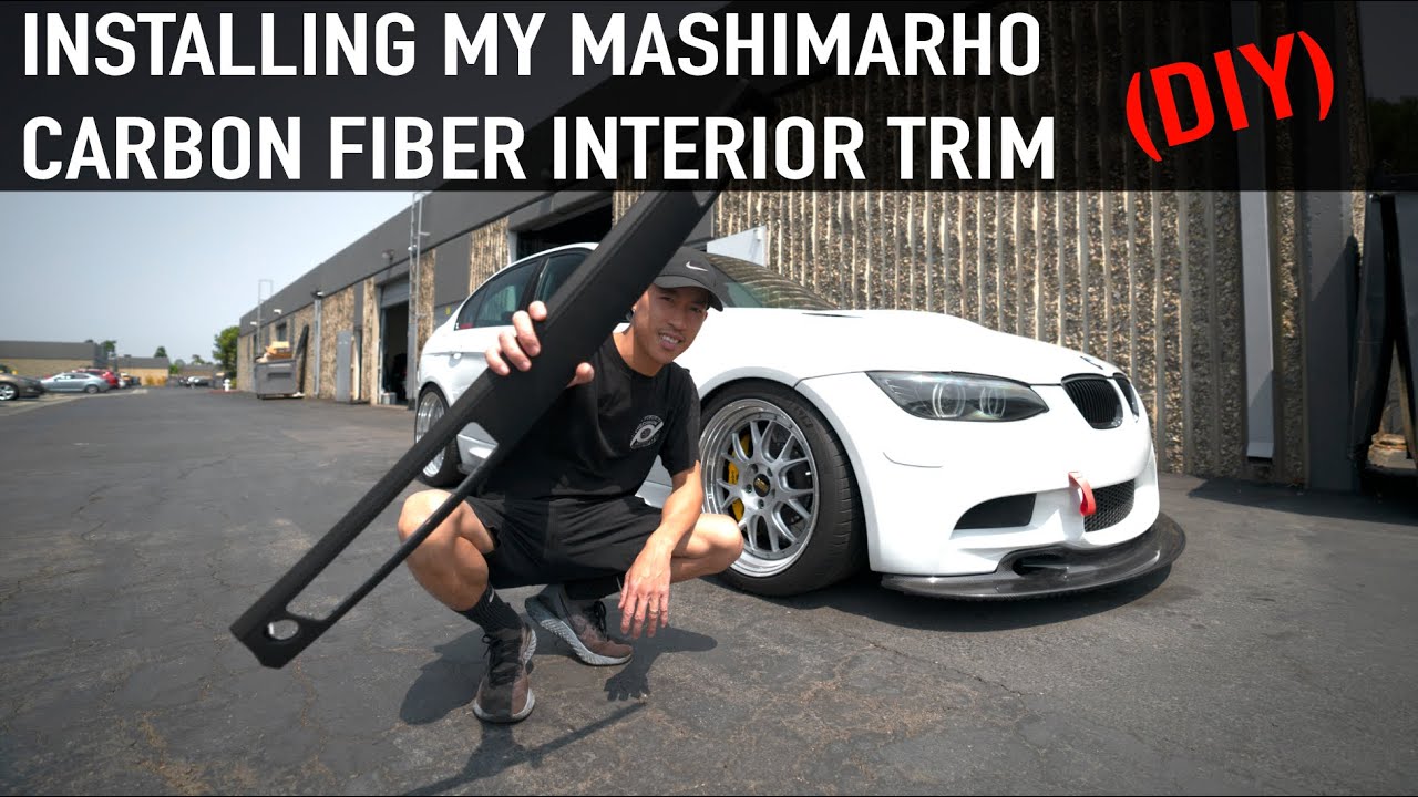 Installing my Mashimarho E90 M3 carbon fiber interior trim! ( DIY )