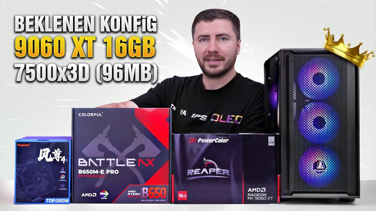 AMD 7500x3D ve RX 9060 XT 16GB OEM PC Rehberi (VADE Farksız Taksitli) 🔴🔴