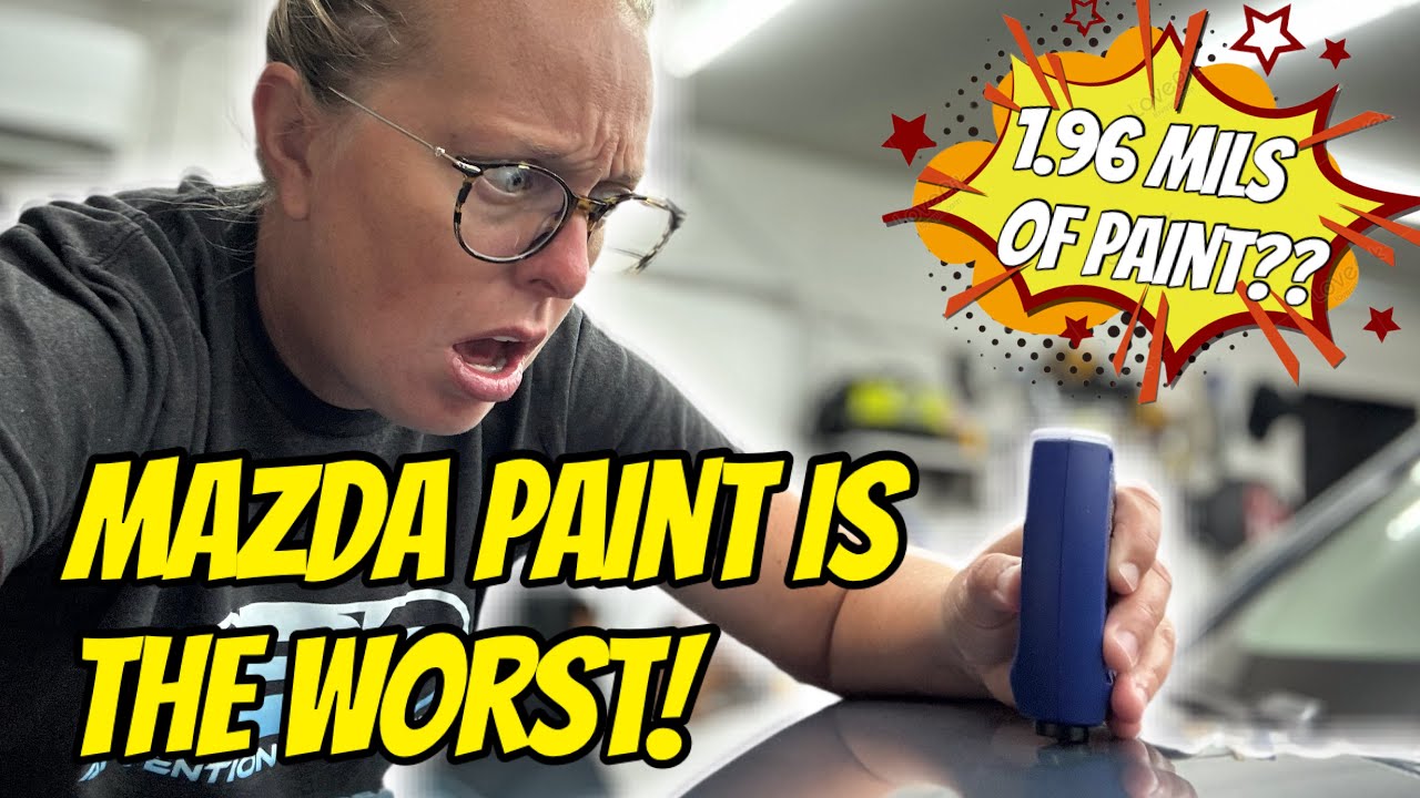 Why Mazda Paint Is The WORST Paint To Detail | Prepping For A Coating With 1.96 Mils of Paint! 