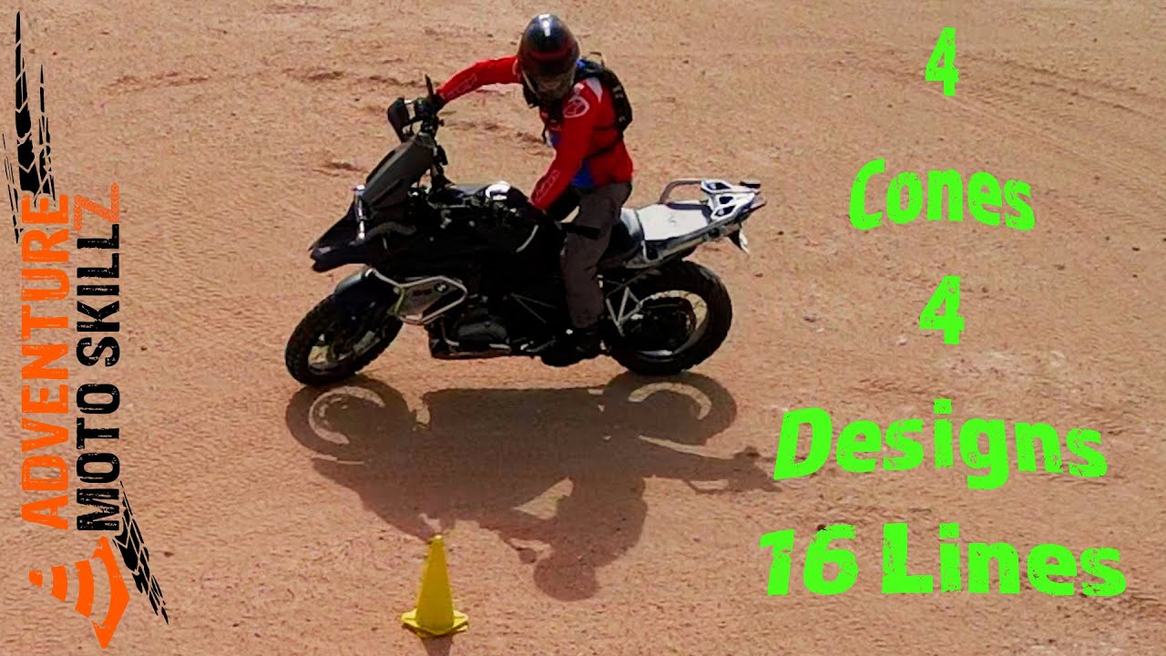 Off-Road Motorcycle Skills: 4 Cone Drills For Improved Control