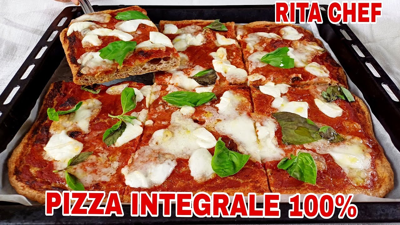 ЦЕЛЬНОЗЕРНОВАЯ ПИЦЦА МАРГЕРИТА🍕РИТА ШЕФ | WHOLE WHEAT PIZZA MARGHERITA.