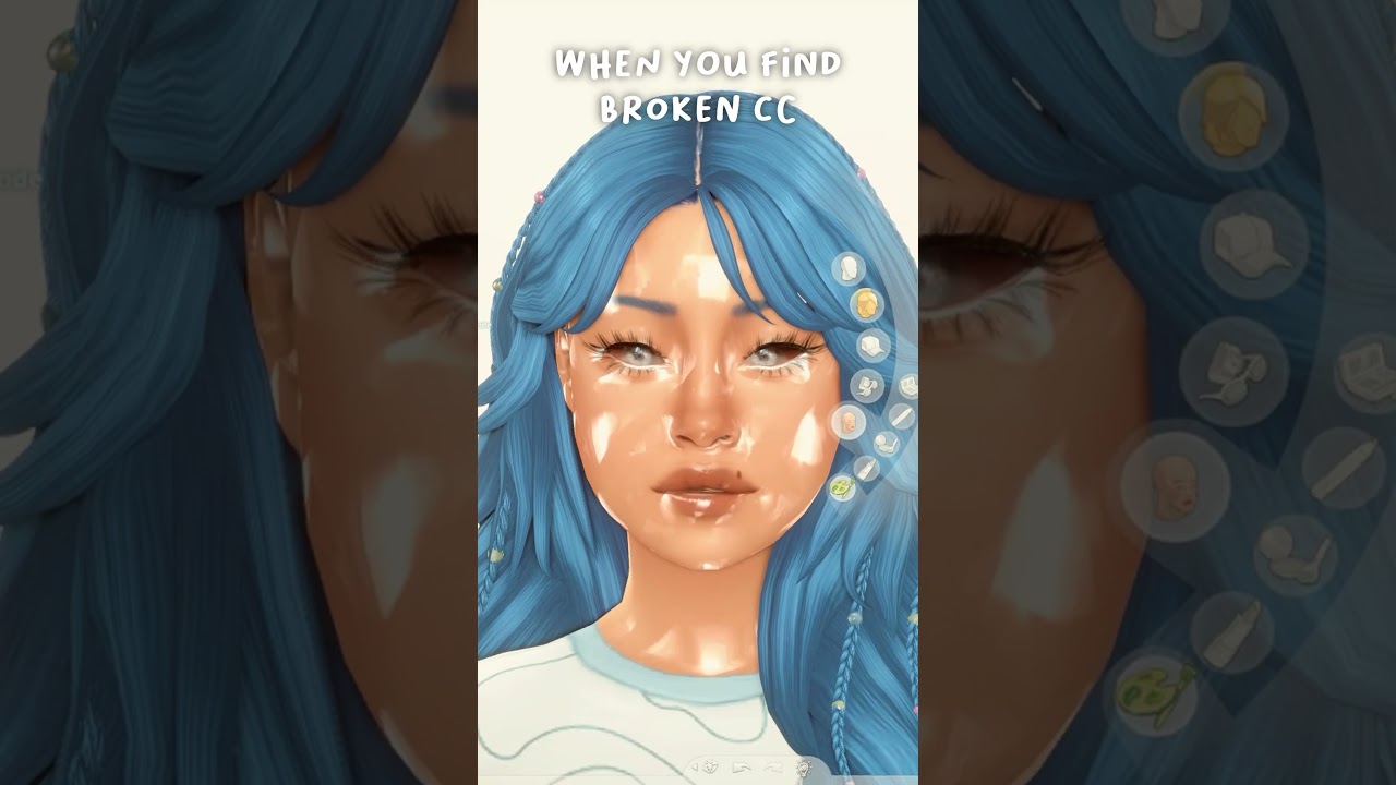 WHEN YOU FIND BROKEN CC | The Sims 4 #sims #thesims #shorts #thesims4