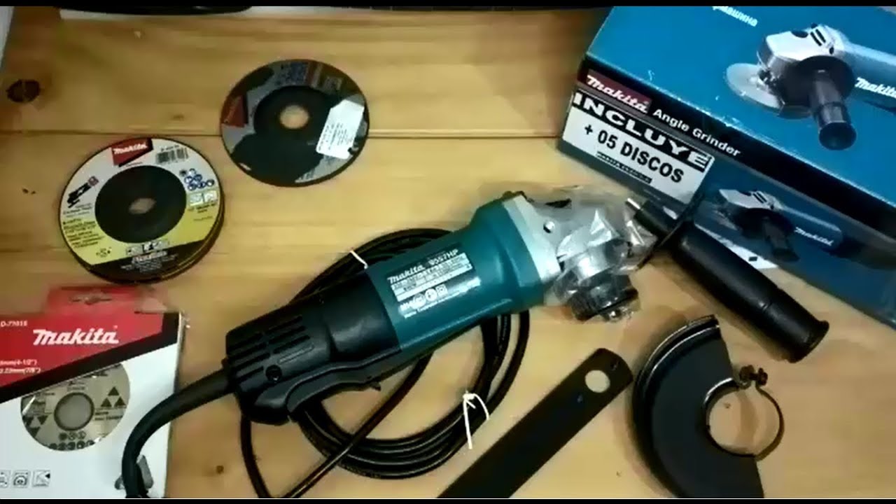 Makita 9557 HPG 840W Esmeriladora Angular. Unboxing and Review. IDES