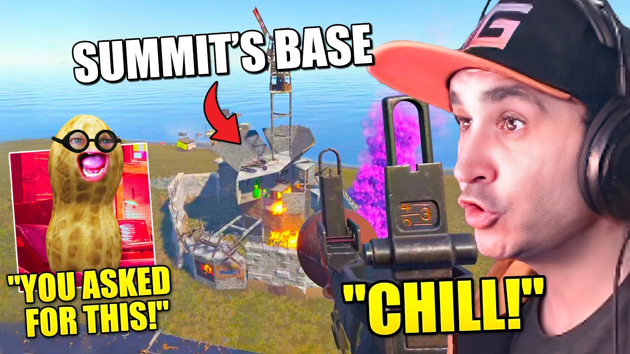 Summit1g DARES TheBurntPeanut to Raid Him in Rust & THIS Happens...