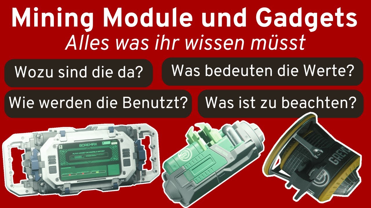 Star Citizen - Mining Guide Module und Gadgets