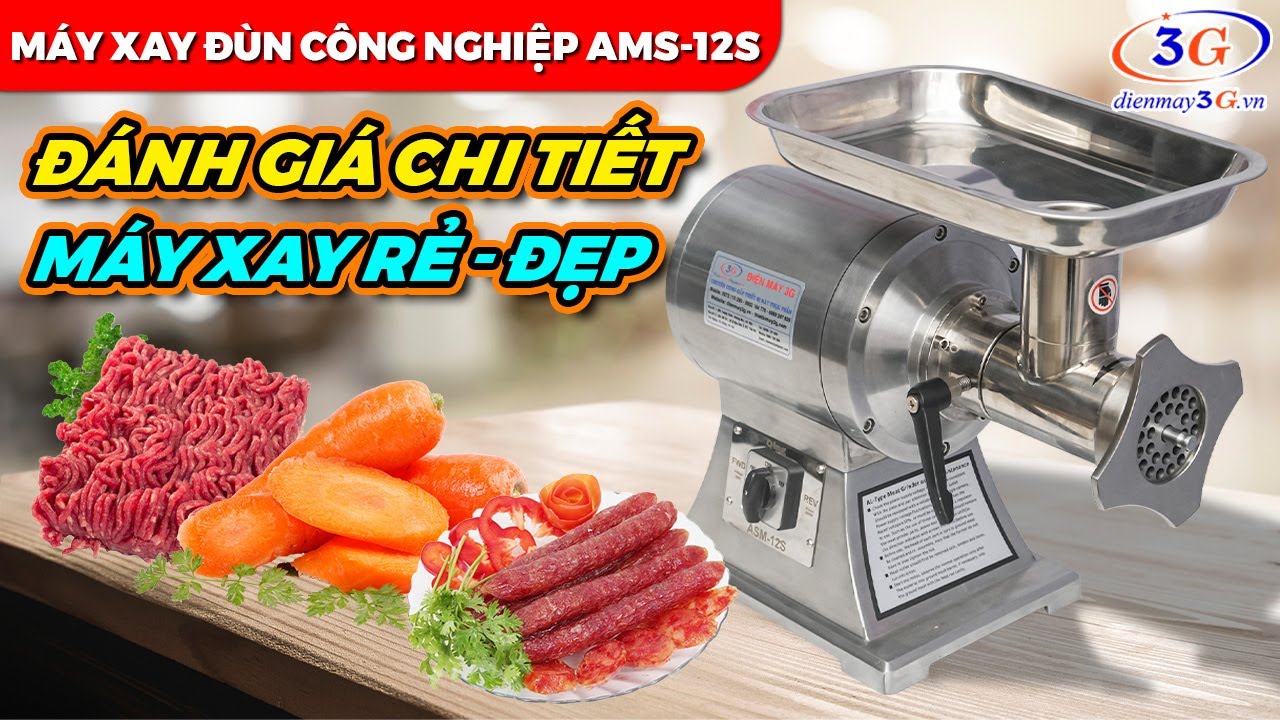 Máy Xay Đùn Thịt ASM-12S_ Nhỏ Gọn, Giá Rẻ, Đùn 2 Chiều | Điện Máy 3G