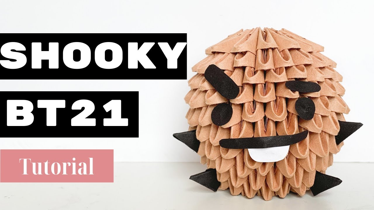 SHOOKY (BT21) | 3D Origami Tutorial