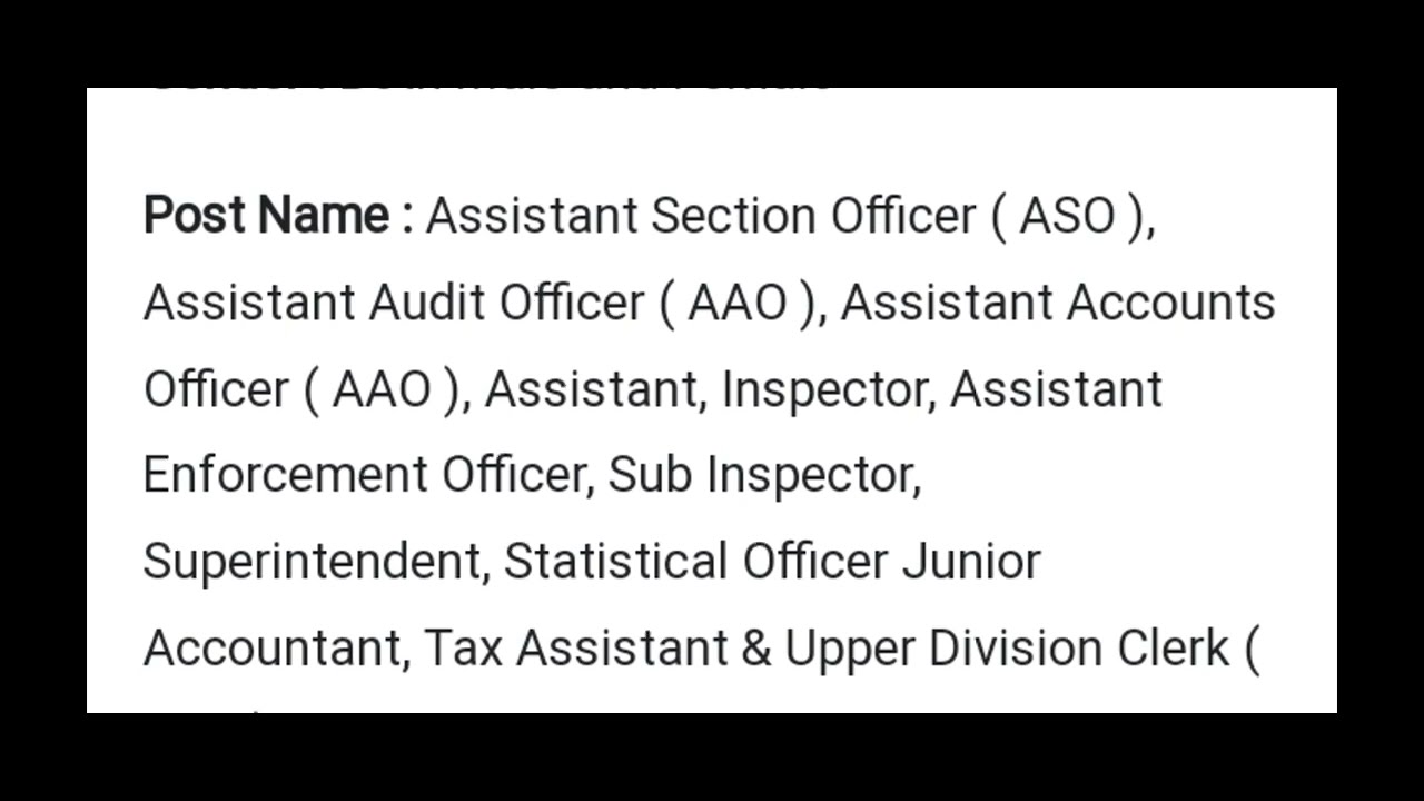 staff selection commission (SSC)