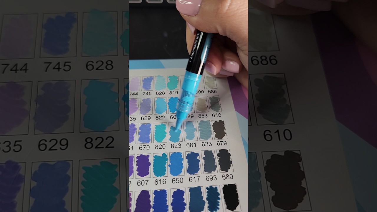 Why I bought these guangna acrylic markers- test,  compare & review #artsupplies #coloring 