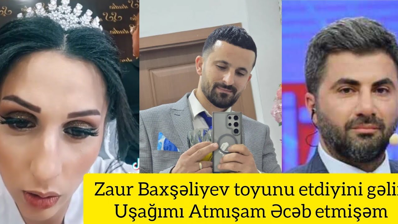 Zaur Baxşəliyev toyunu etdiyi gəlin.Uşağımı Atmışam Əcəb etmişəm 