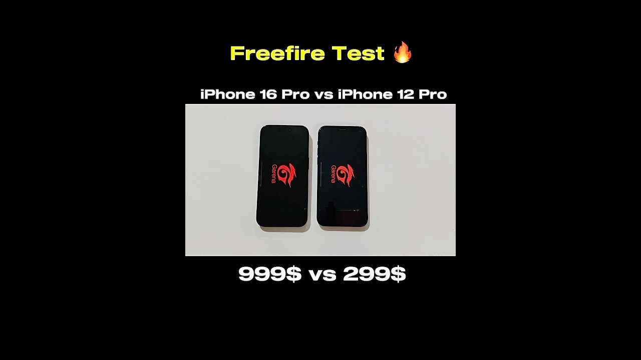 IPHONE 16 PRO VS IPHONE 12 PRO - Freefire Test
