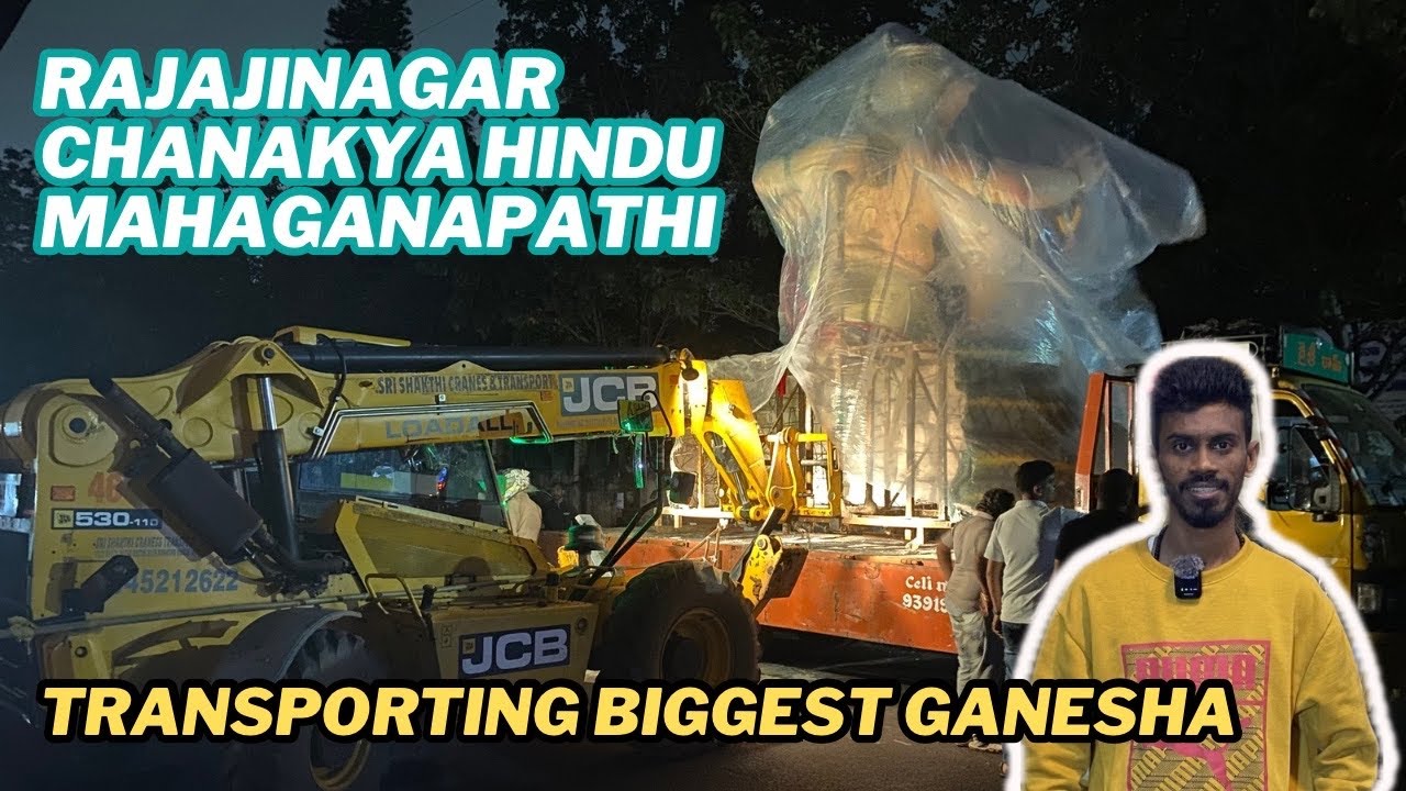 Ganapathi transportation to Rajajinagar | Bengaluru ganesha | Biggest ganesha from hyderbad