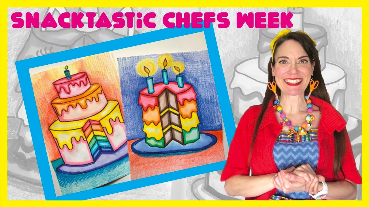 How to Draw a 3D Cake | Snacktastic Chefs Week