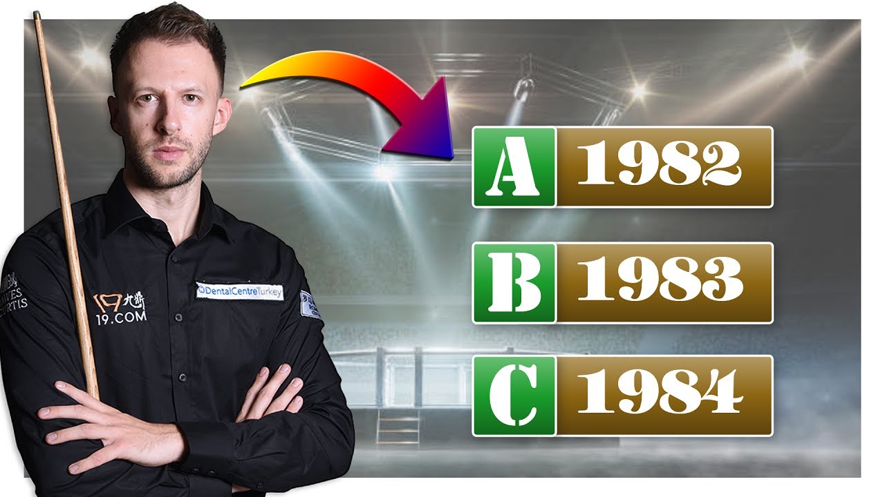 Guess The Snooker Player Birth Year I Snooker Quiz 2022