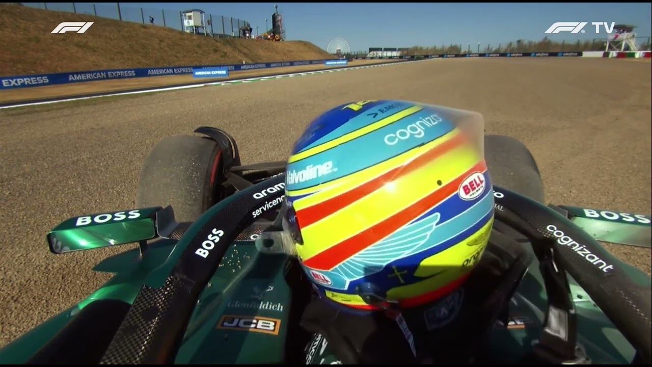 Fernando Alonso Onboard Spin During Japanese Grand Prix 2025 FP2