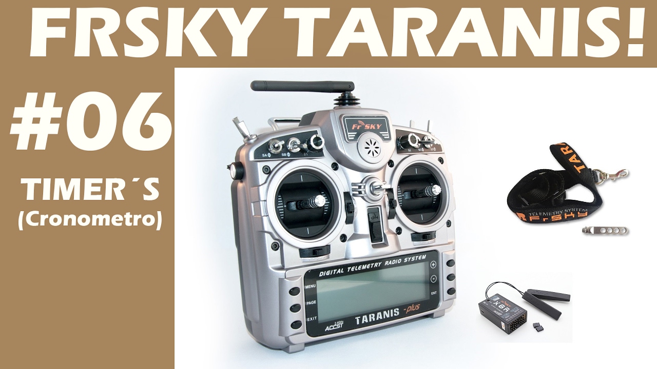Como CONFIGURAR o TIMER (Cronometro) no FrSky TARANIS! - Vídeo 06
