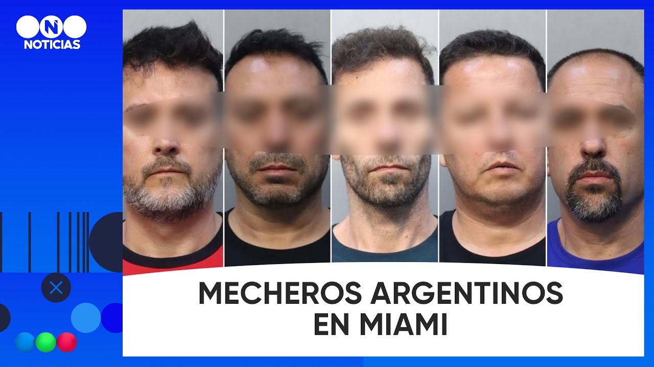 DETUVIERON a CINCO MECHEROS ARGENTINOS en MIAMI - Telefe Noticias