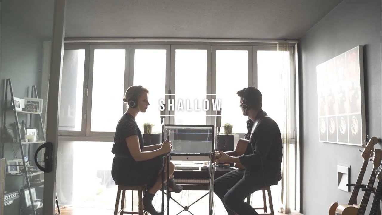 SHALLOW (A Star is Born) Acoustic Duet Cover | Jess & Matt