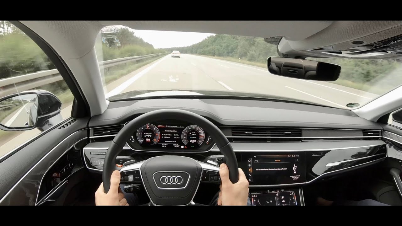 Audi A8 vs BMW 330E Autobahn Race POV Drive