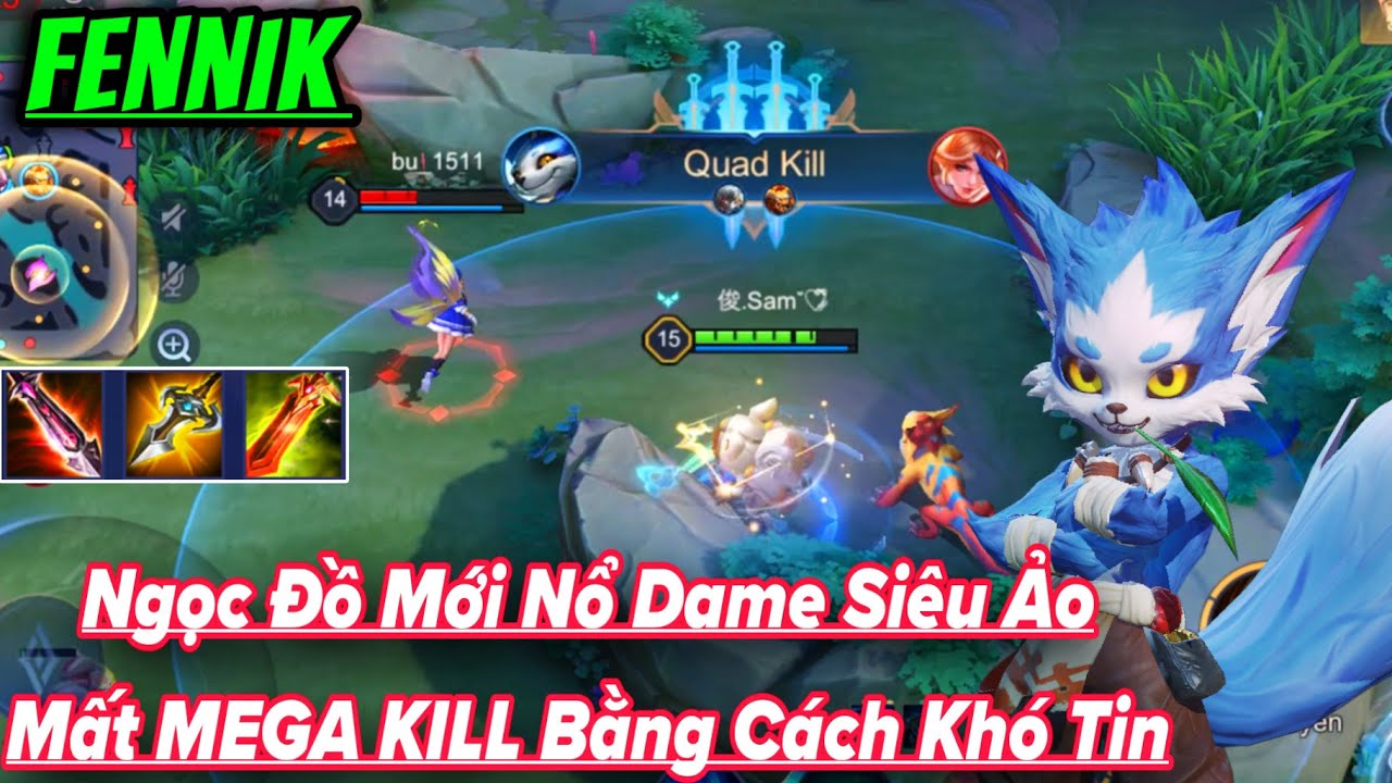 Fennik Liên Quân || Ngọc Đồ Mới Thay Đổi Mất MEGA KILL Bằng 1 Cách Khó Tin Nổ Dame Siêu Ảo