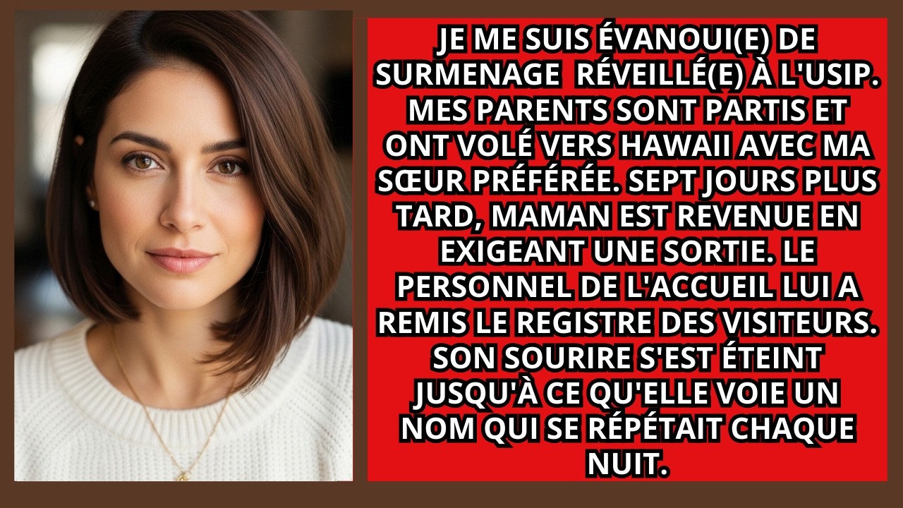 Mes parents m'ont abandonné en réa pour que ma sœur voyage; le registre a révélé un secret de 32 ans