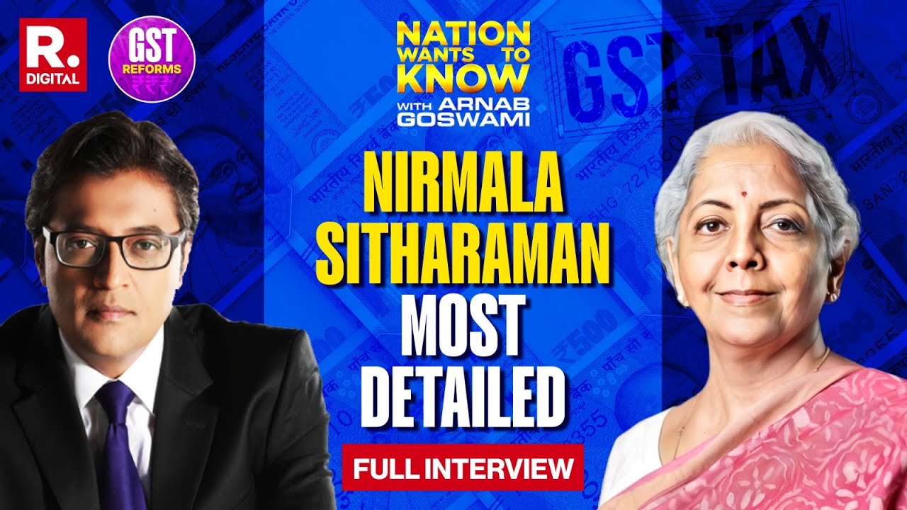 GST Reforms: Nirmala Sitharaman On Nation Wants To Know With Arnab Goswami