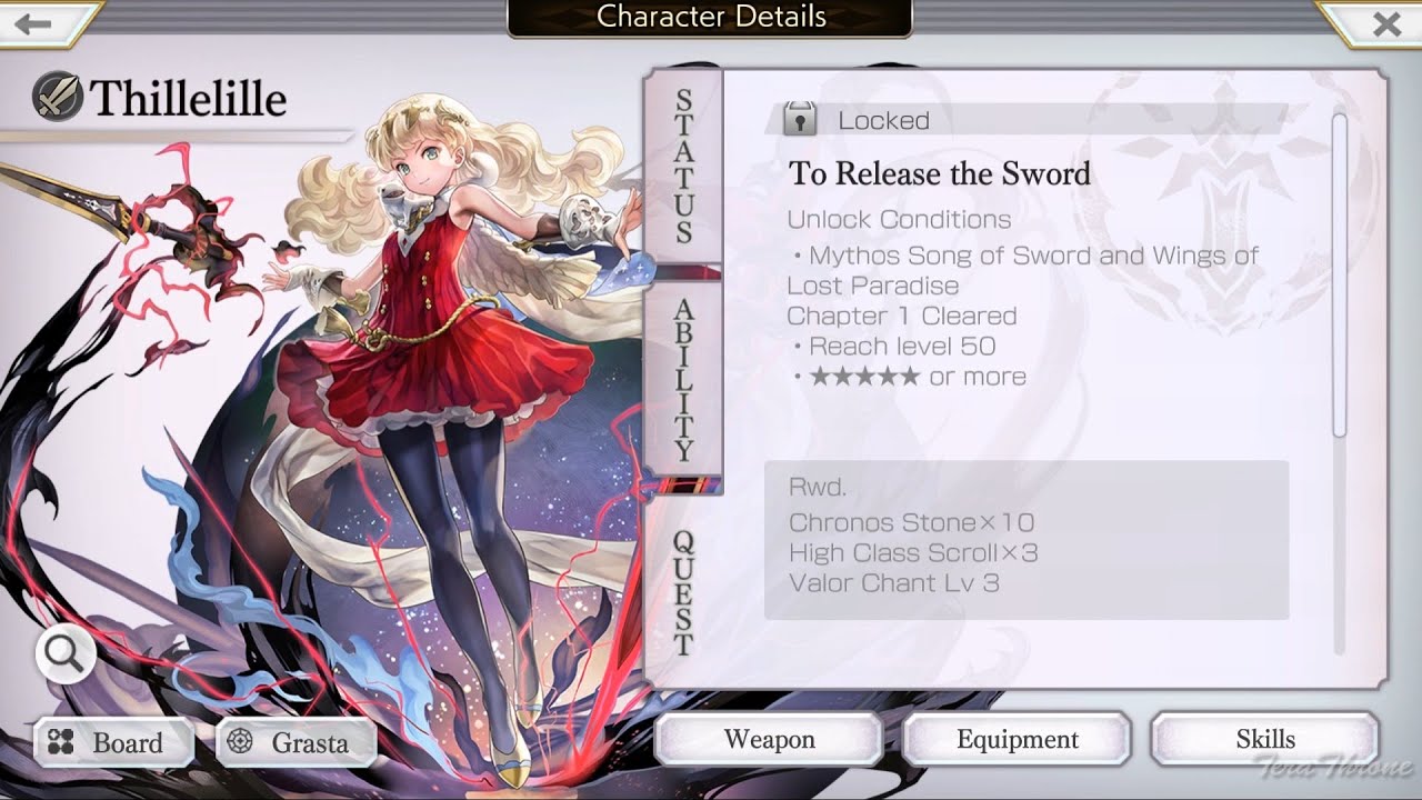 Chiruriru / チルリル / Thilelille Character Quest Full - Valor Chant Quest - Another Eden