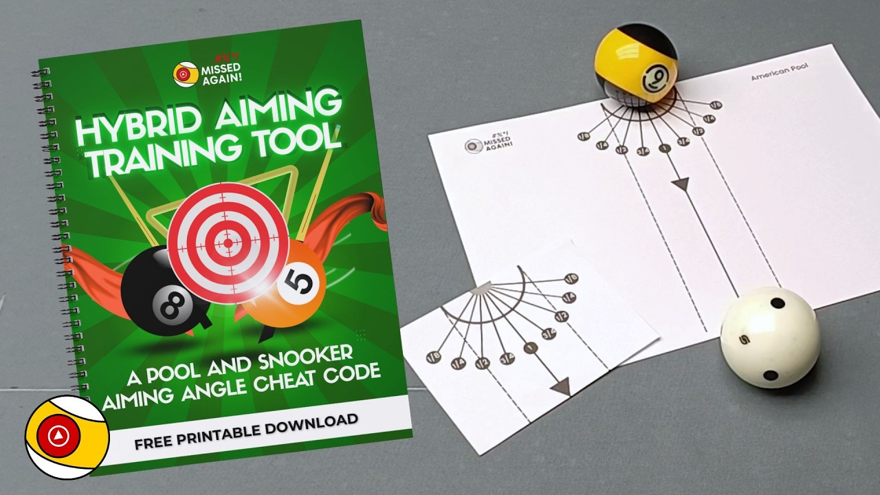 Aiming Cut Angles in Pool Cheat Code | Ghost Ball and Fractional 