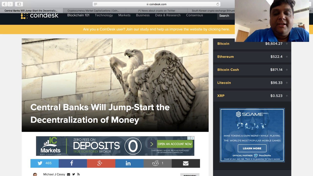 Prem's Crypto Market Update #1: Bithumb hack, CMC analysis and central banks decentralizing?