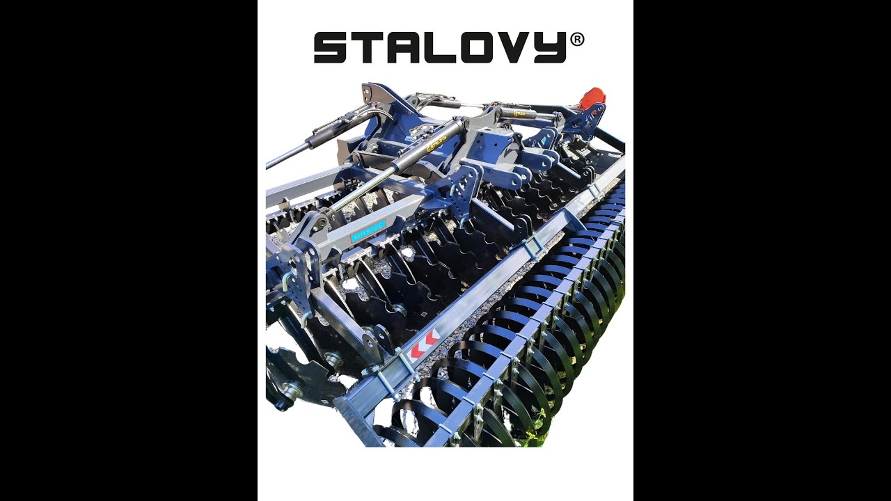 Brona Masive 40 4m hydrauliczna test polowy #stalovymaszyny #rolnictwo #talerzowanie #uprawa