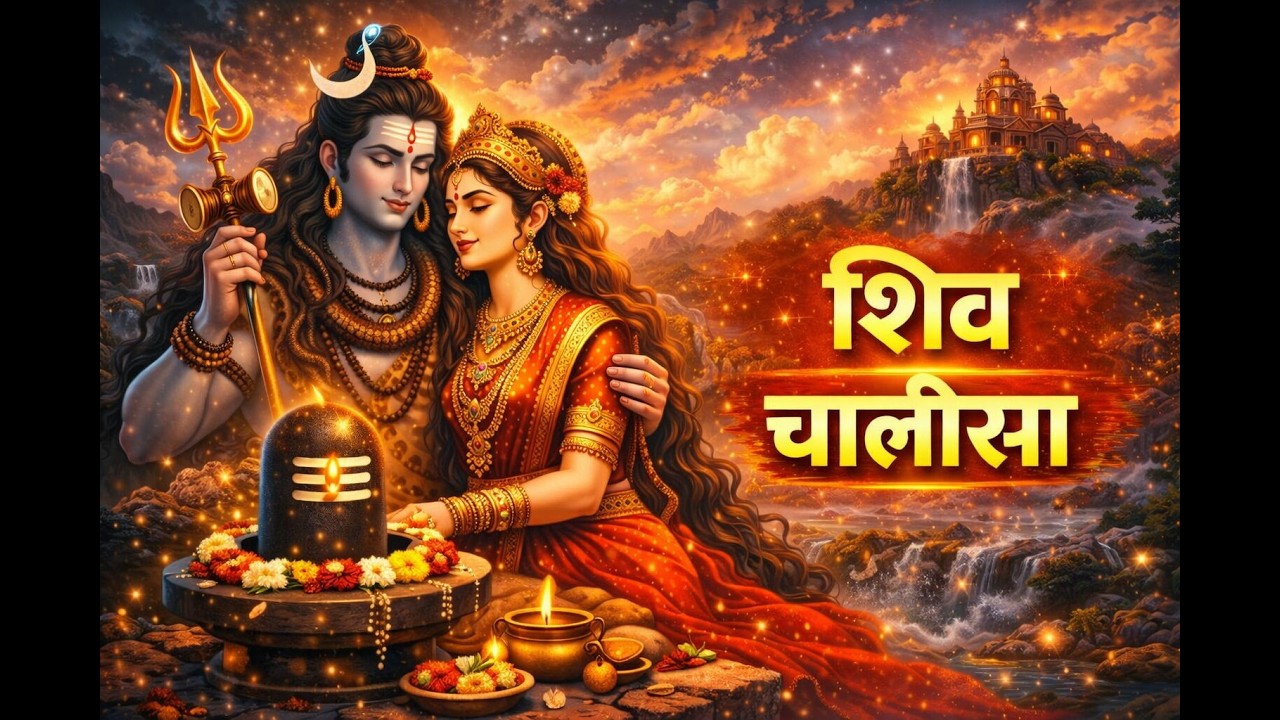 शिव चालीसा 🙏 | Powerful Shiv Chalisa पाठ | हर हर महादेव | Morning Bhajan