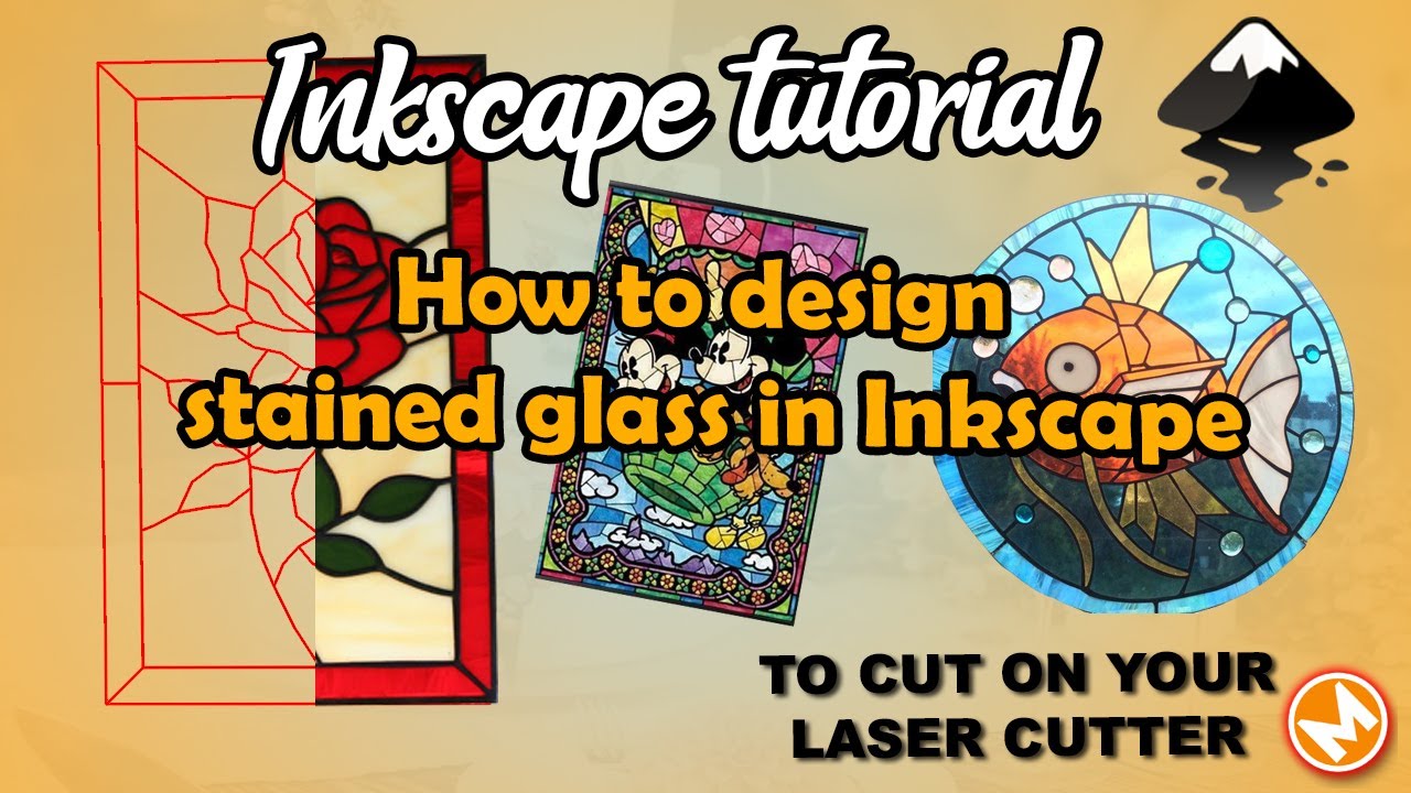 How to design stained glass in Inkscape to cut on your laser #inkscape #tutorial #stained glass