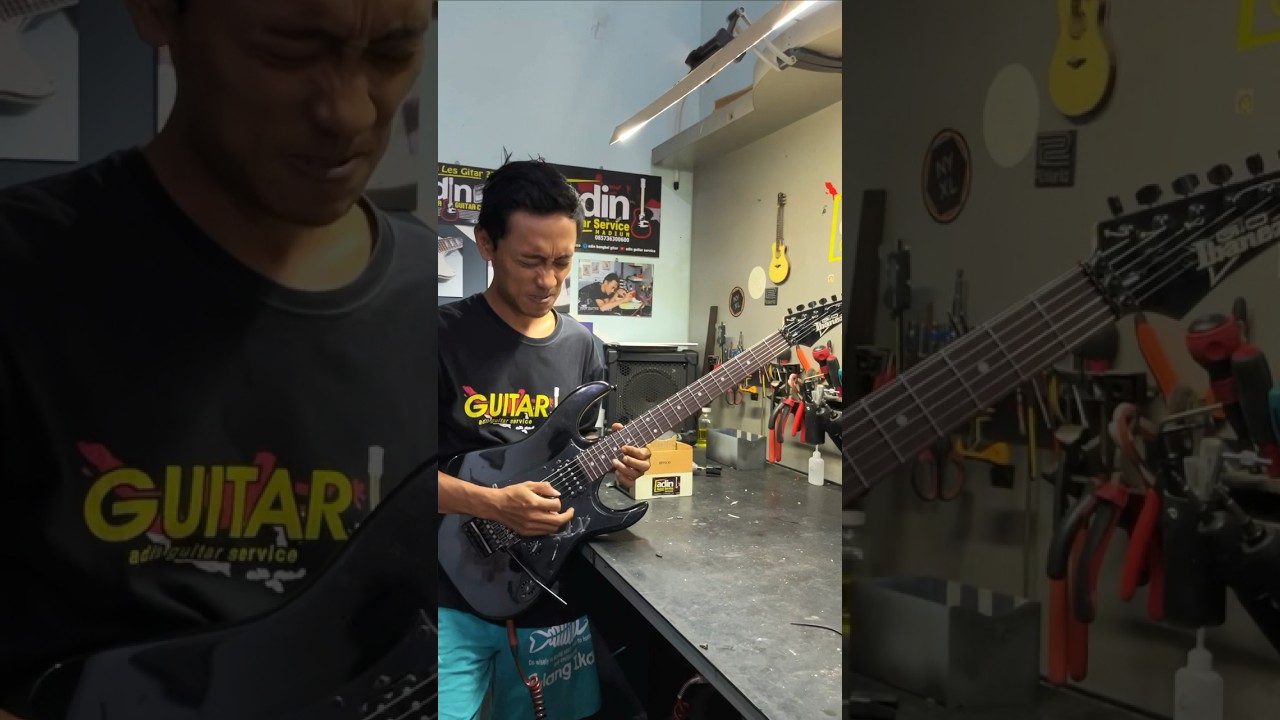 Bertaruh Rindu Guitar, versi dadakan asal petik 😅 #adinguitarservice #bertaruhrindu