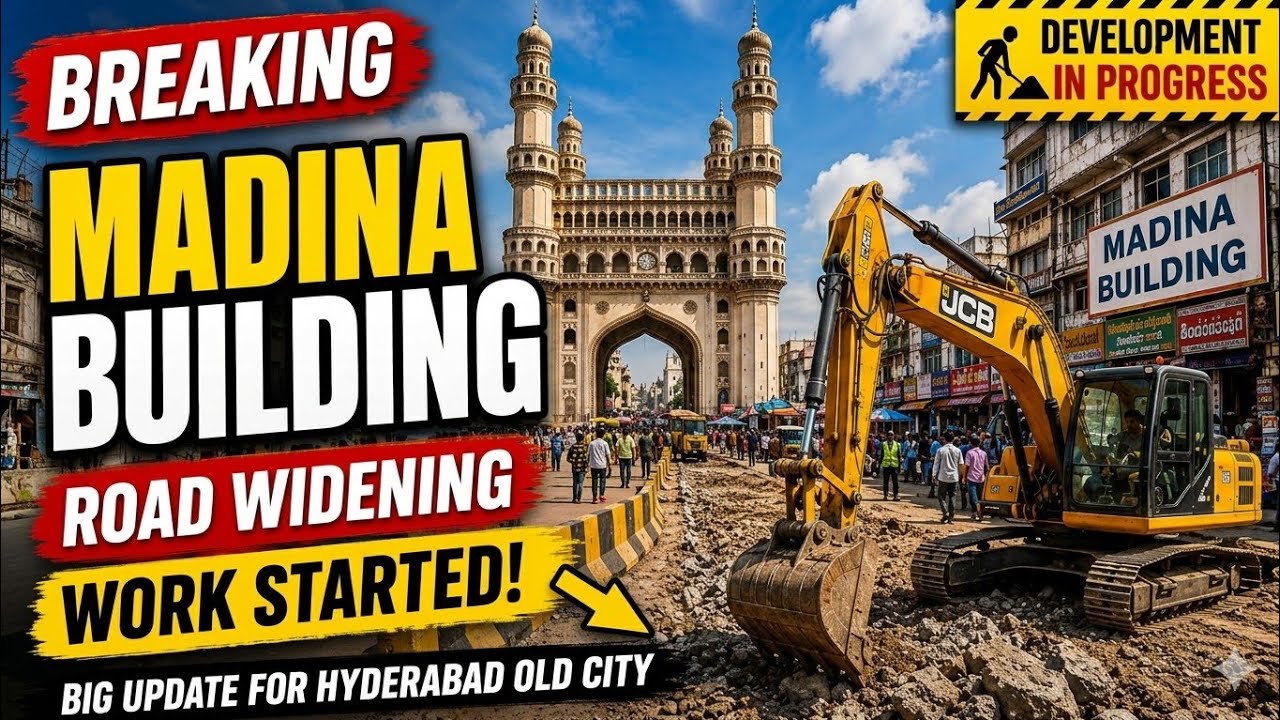 Madina Building Road Widening Begins | Big Change in Hyderabad Old City!
