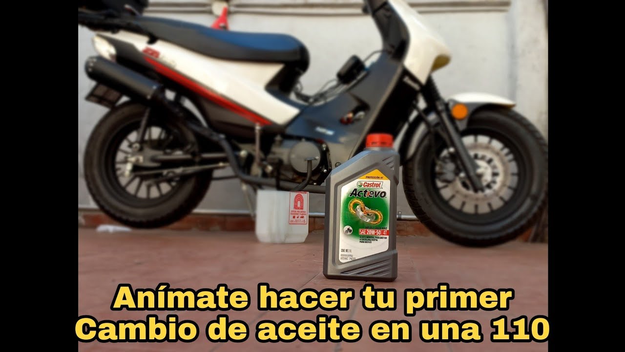 Cambio de Aceite en moto 110 cc