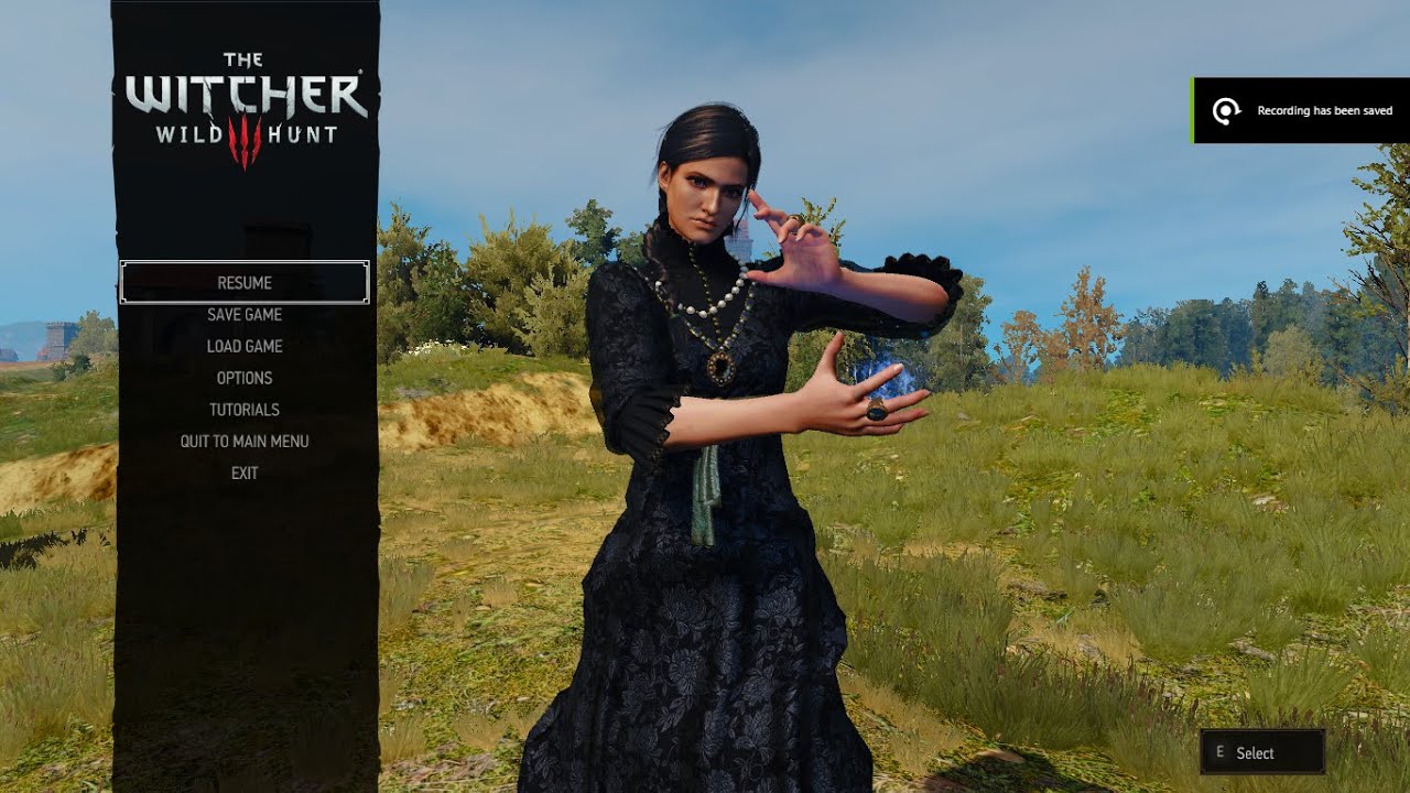 Playing as Netflix's Yennefer of Vengerberg The Witcher 3: GOTY full sorceress magic