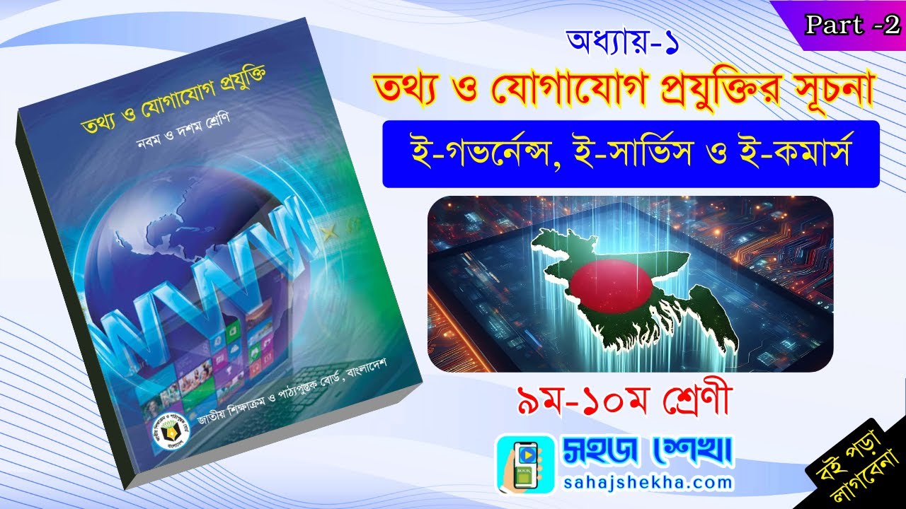 ১ম অধ্যায় | তথ্য ও যোগাযোগ প্রযুক্তি:- ই-গভর্নেন্স, ই-সার্ভিস, ই-কমার্স | Class 9-10 ICT