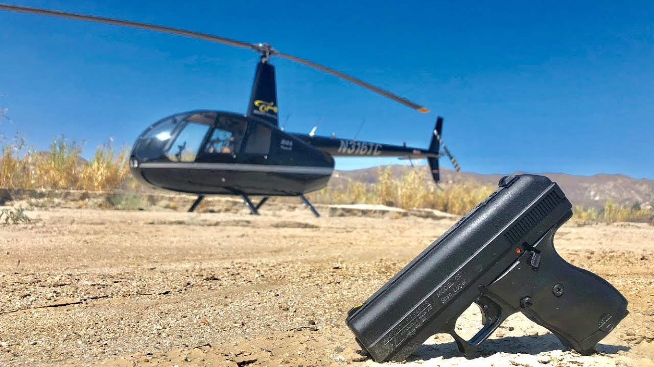 Dropping a Hi-Point Pistol from a Helicopter. will it still work? (GoPro Drop test)