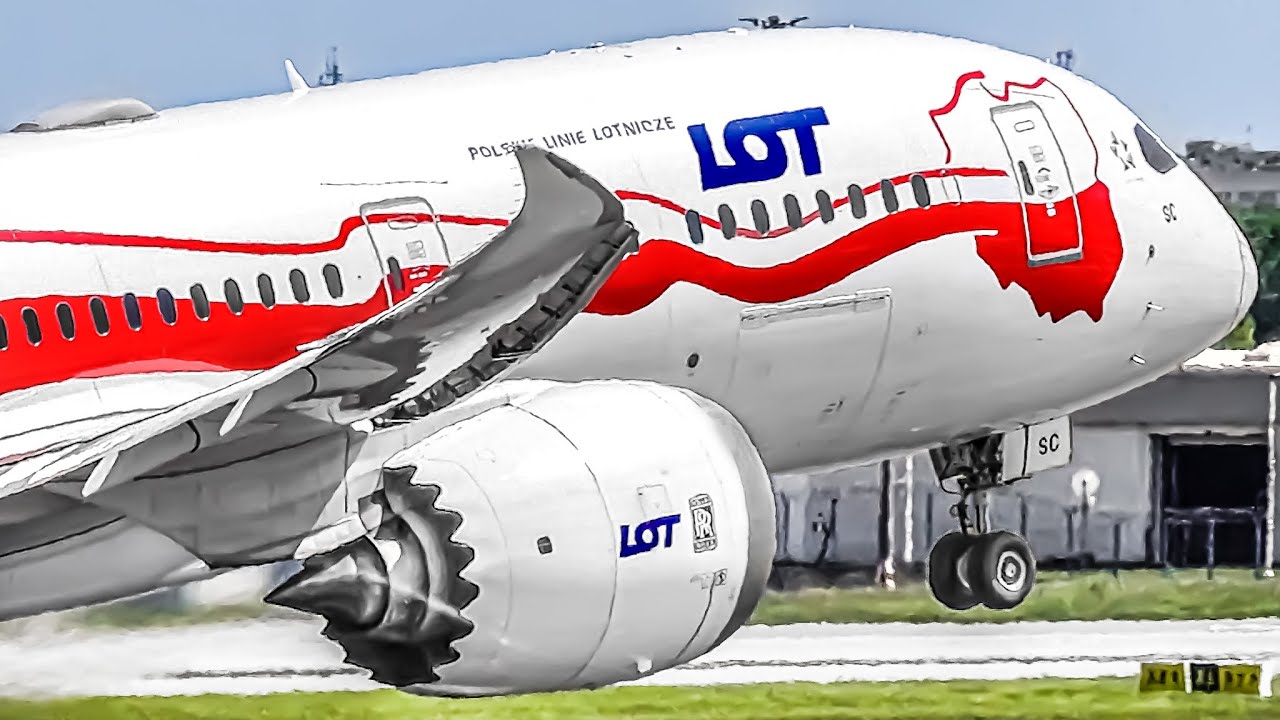 ✈️ 120 CLOSE UP AIRCRAFT TAKEOFFS & LANDINGS 🇵🇱 WARSAW Chopin Airport Plane Spotting POLAND