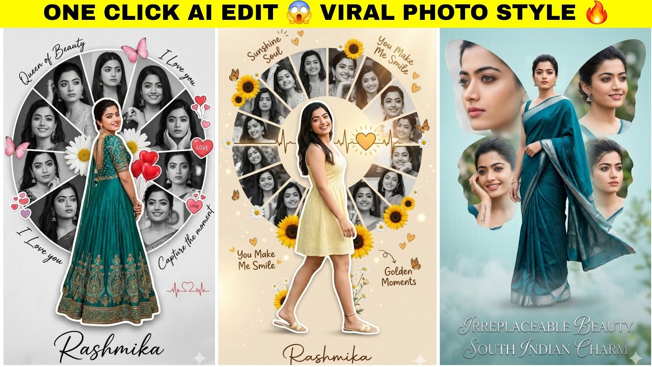 Aesthetic Collage AI Photo Editing 😱 Gemini AI Prompts | Collage Photo Trend 2026 - Mayank Editz 🔥