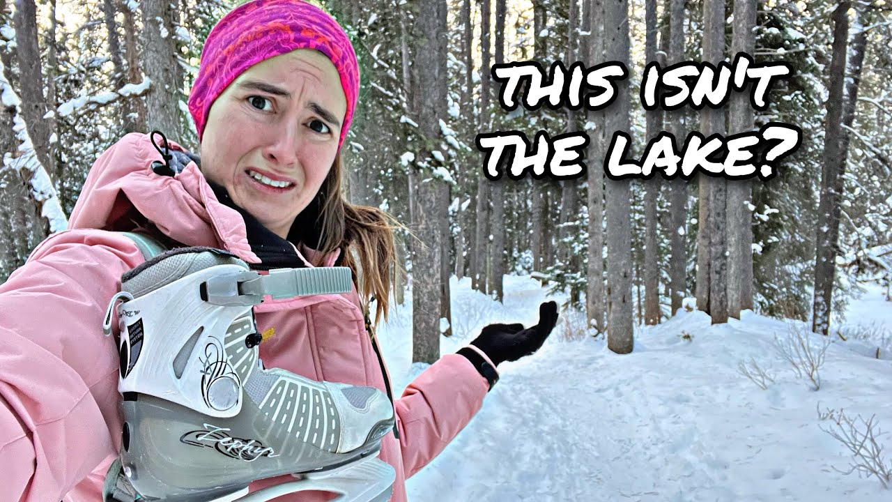 How NOT to Ice Skate on Lake Louise! [Chaotic Day in Banff, Canada]