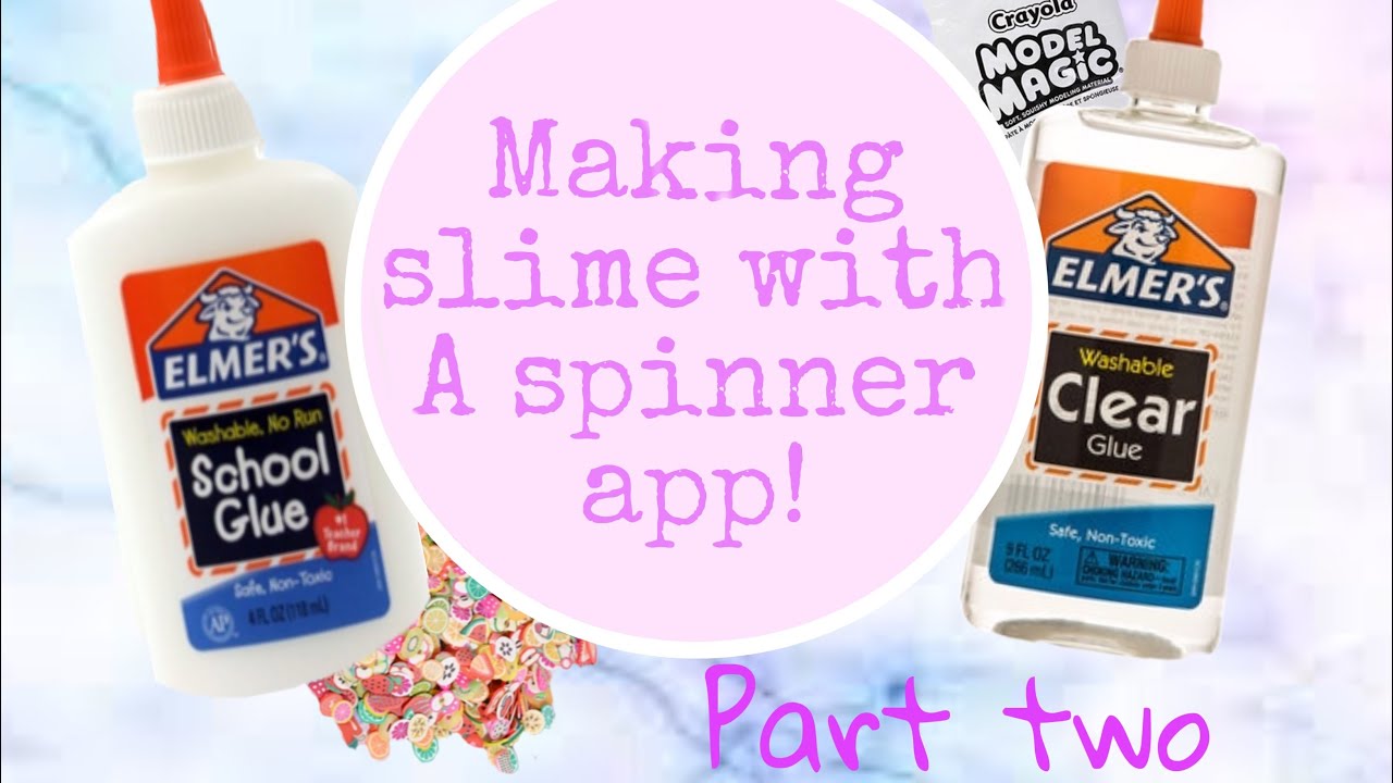 Making slime with a spinner app part two!