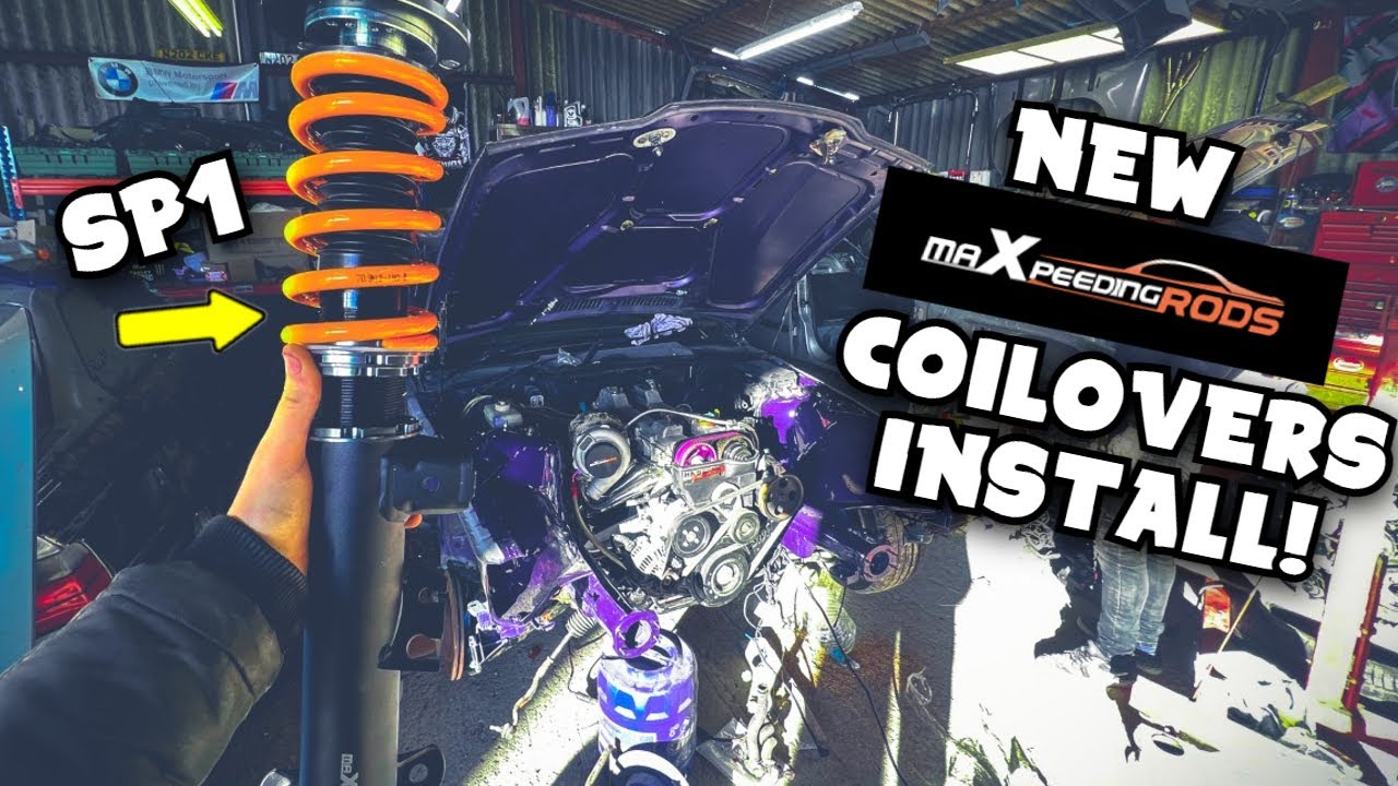 BMW e36 Maxpeedingrods SP1 Coilovers install/review!