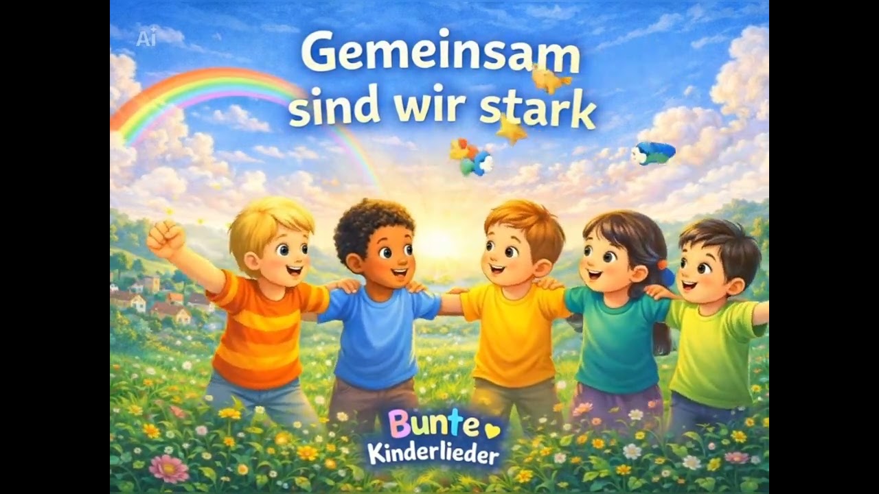 Gemeinsam sind wir stark 💛 Werte-Lied für Kinder | Freundschaft & Zusammenhalt